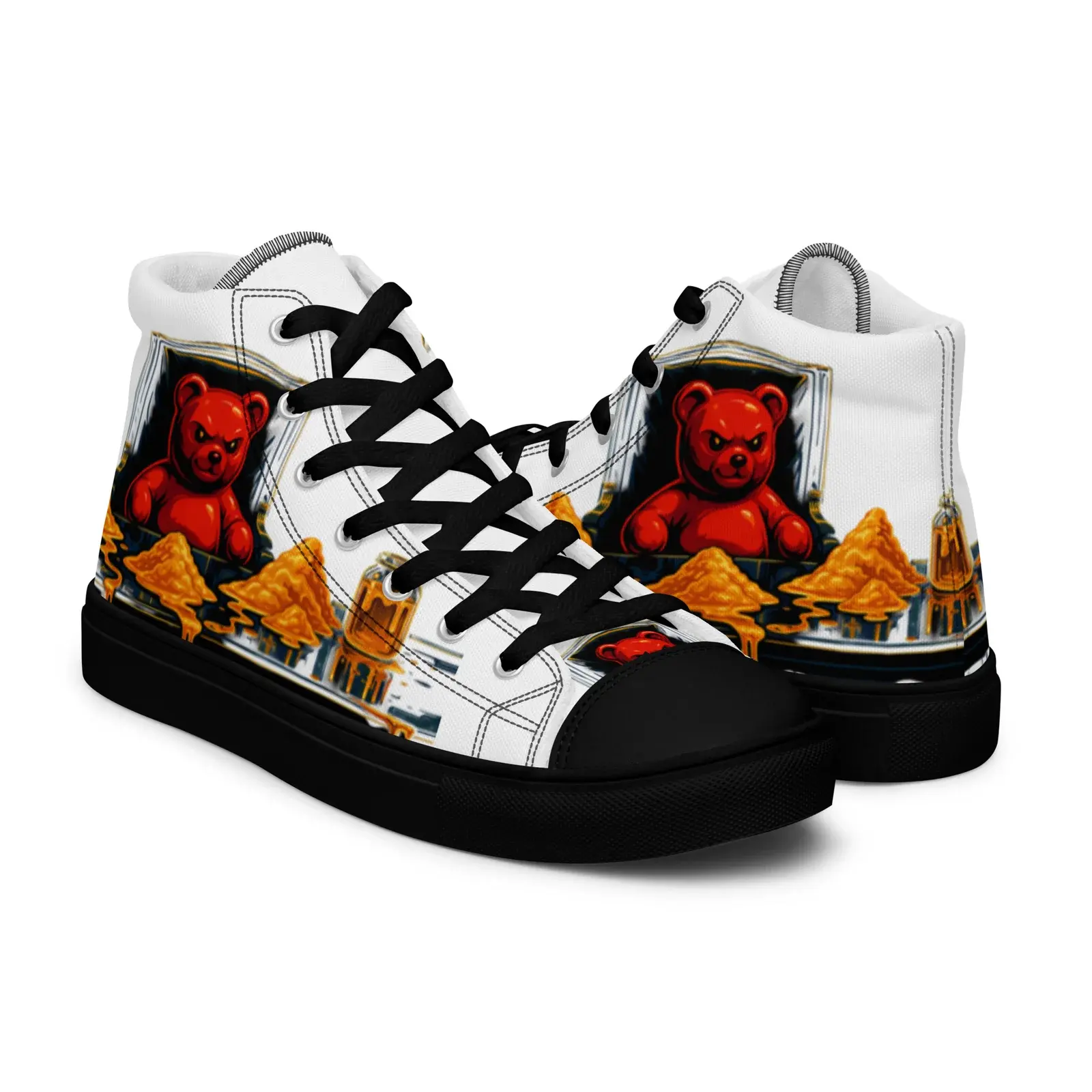 Men’s high top Scarface Honey canvas shoes - Image 3