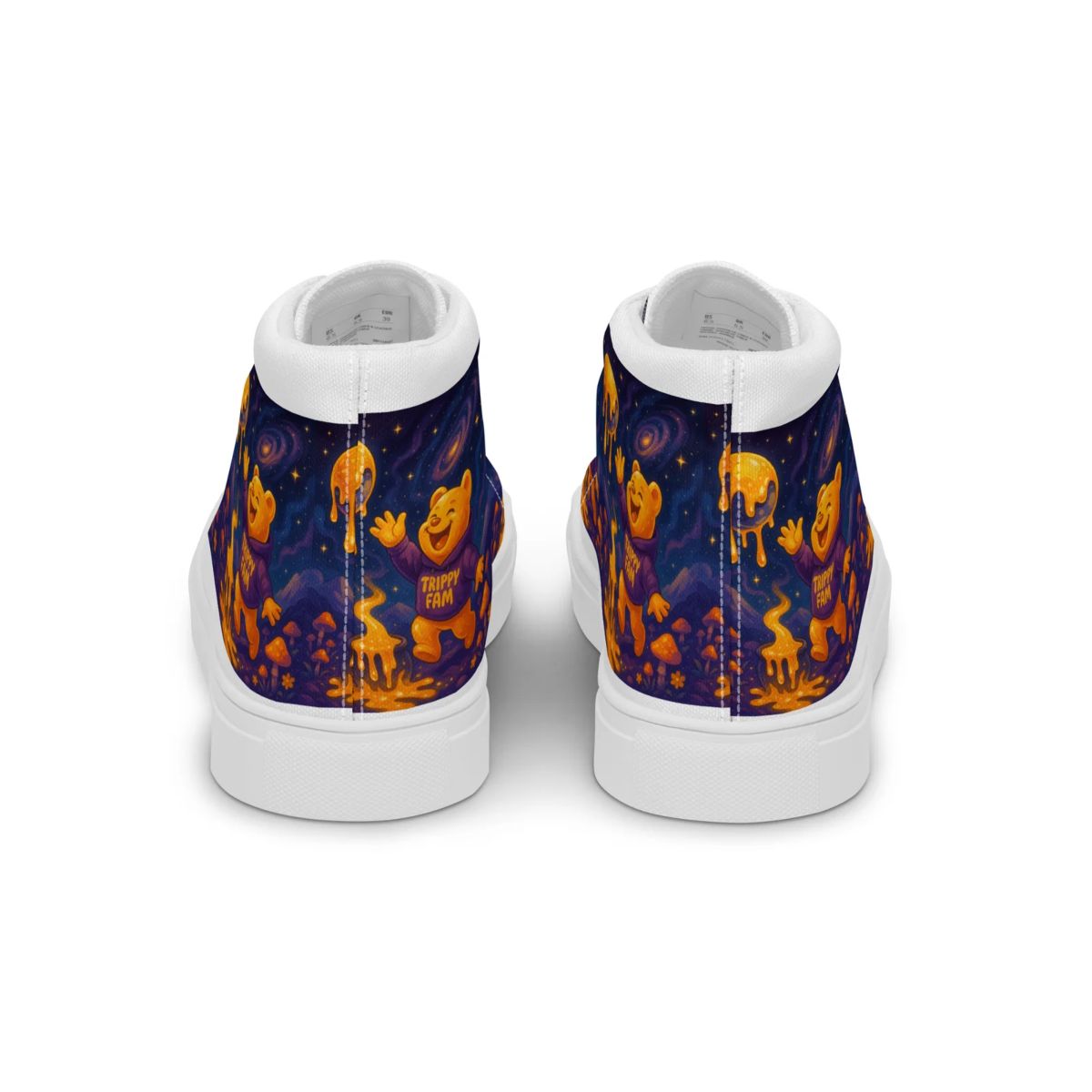 Men’s Cosmic Planet high top canvas shoes - Image 3