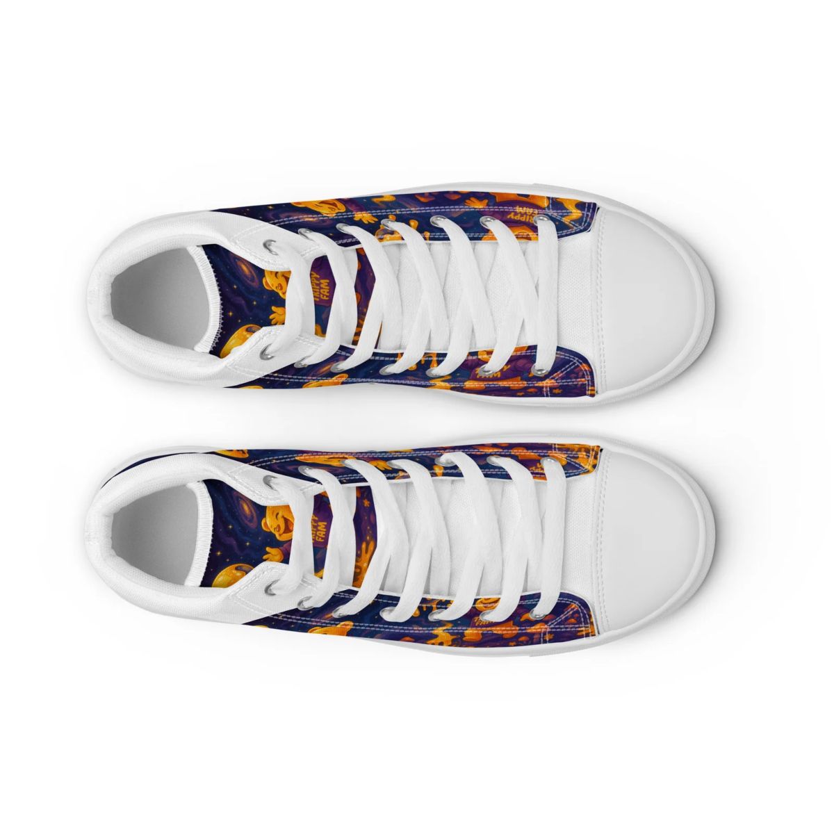 Men’s Cosmic Planet high top canvas shoes - Image 6