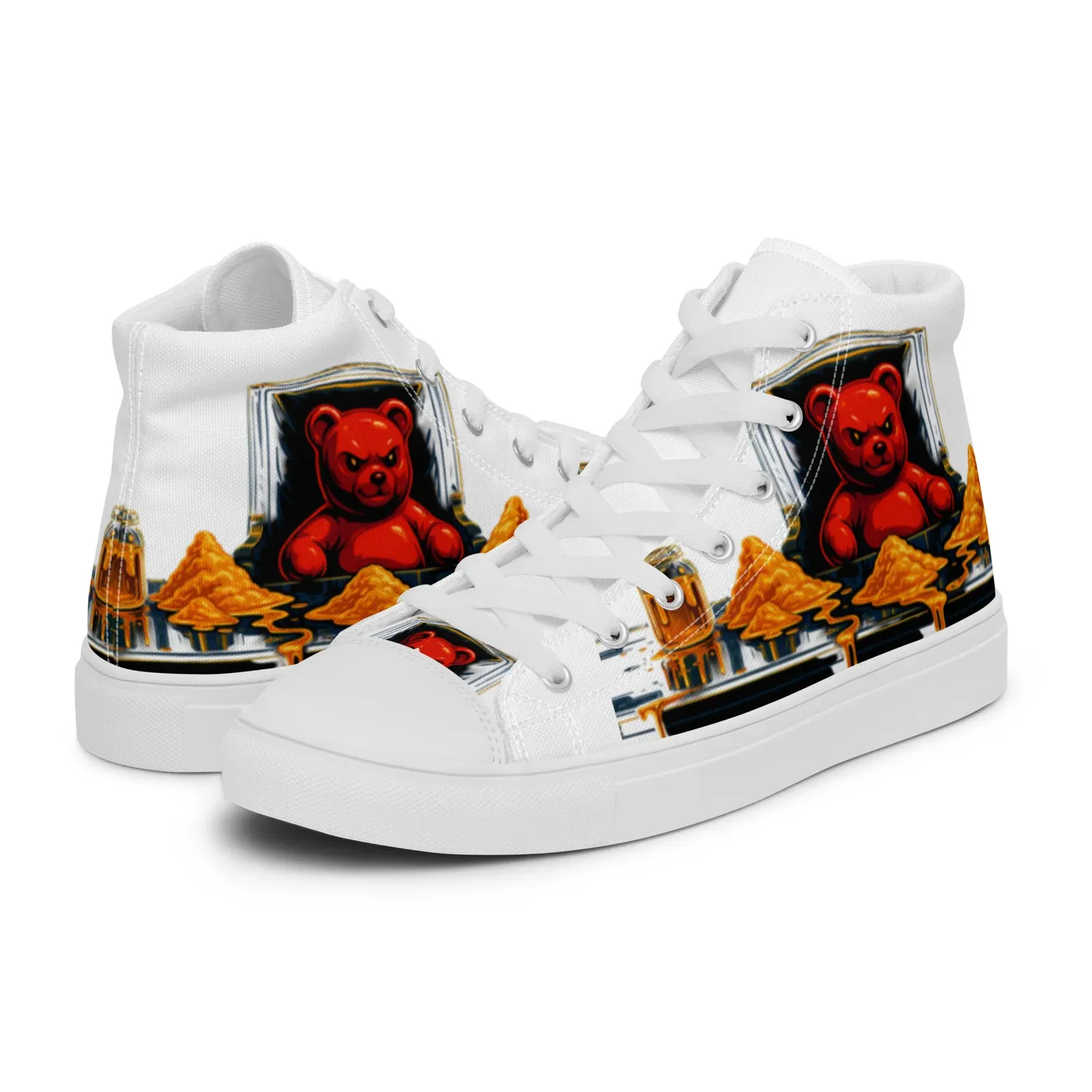 Men’s high top Scarface Honey canvas shoes - Image 4