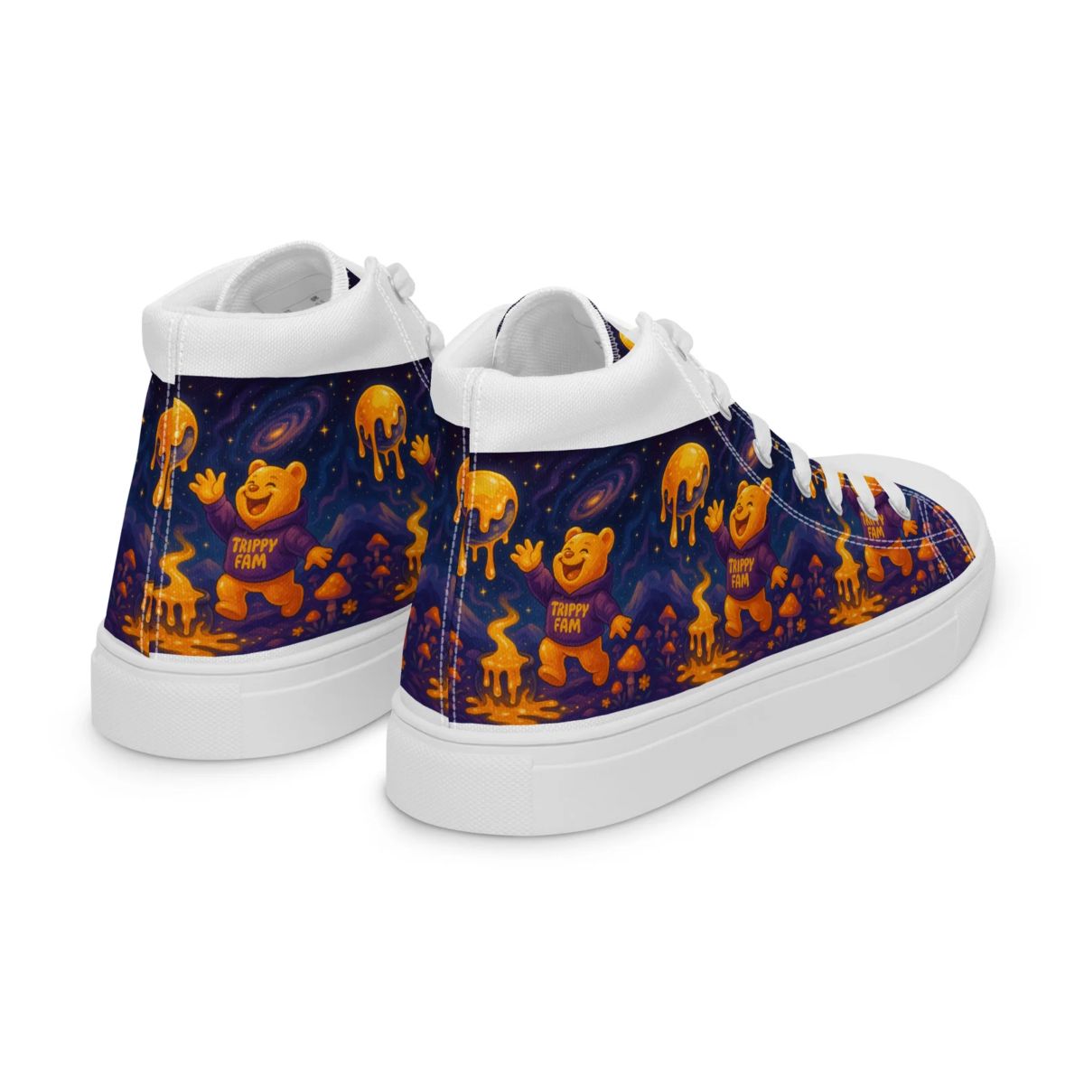 Men’s Cosmic Planet high top canvas shoes - Image 8