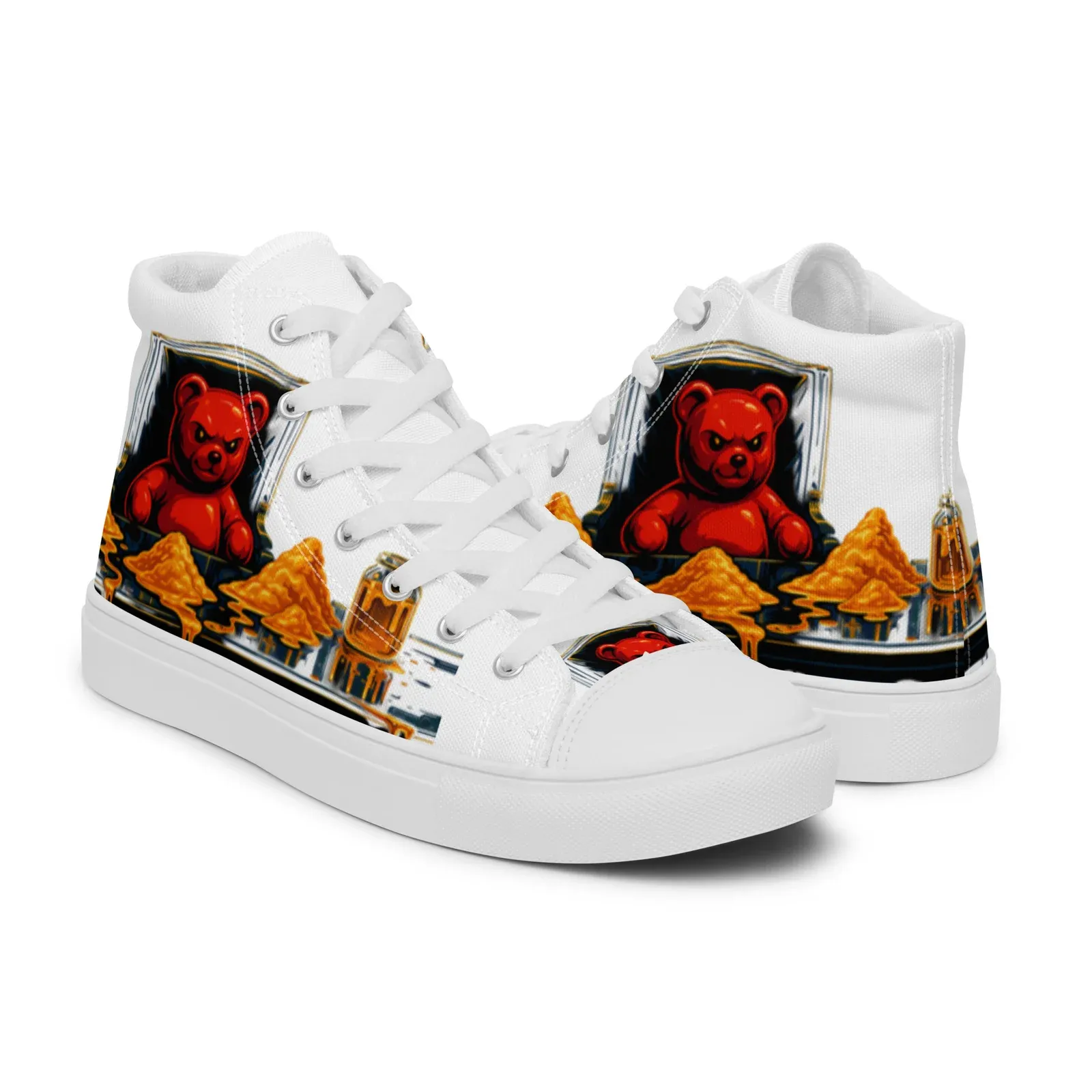 Men’s high top Scarface Honey canvas shoes - Image 5