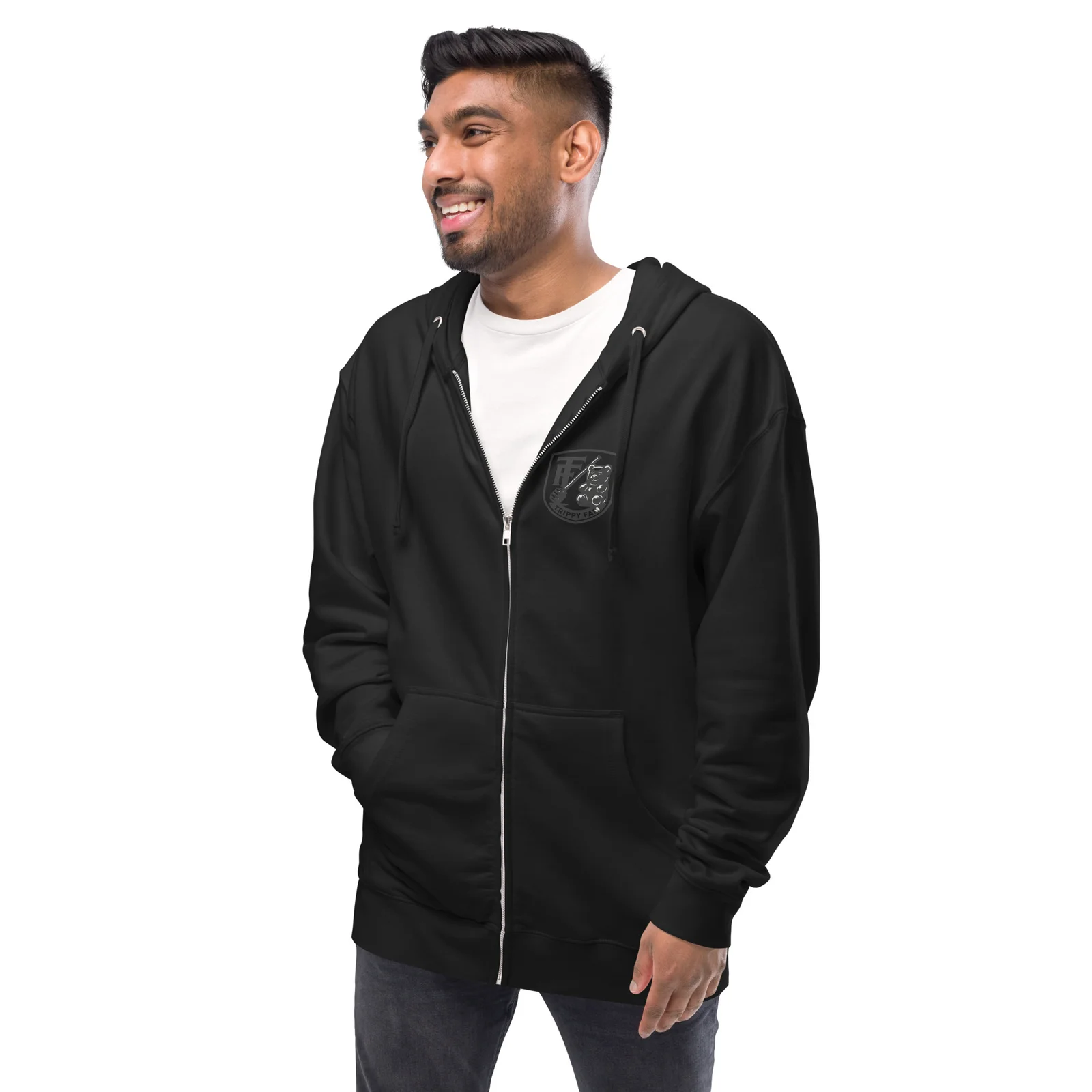 Trippy Fam Cosmic Planet fleece zip up hoodie - Image 5