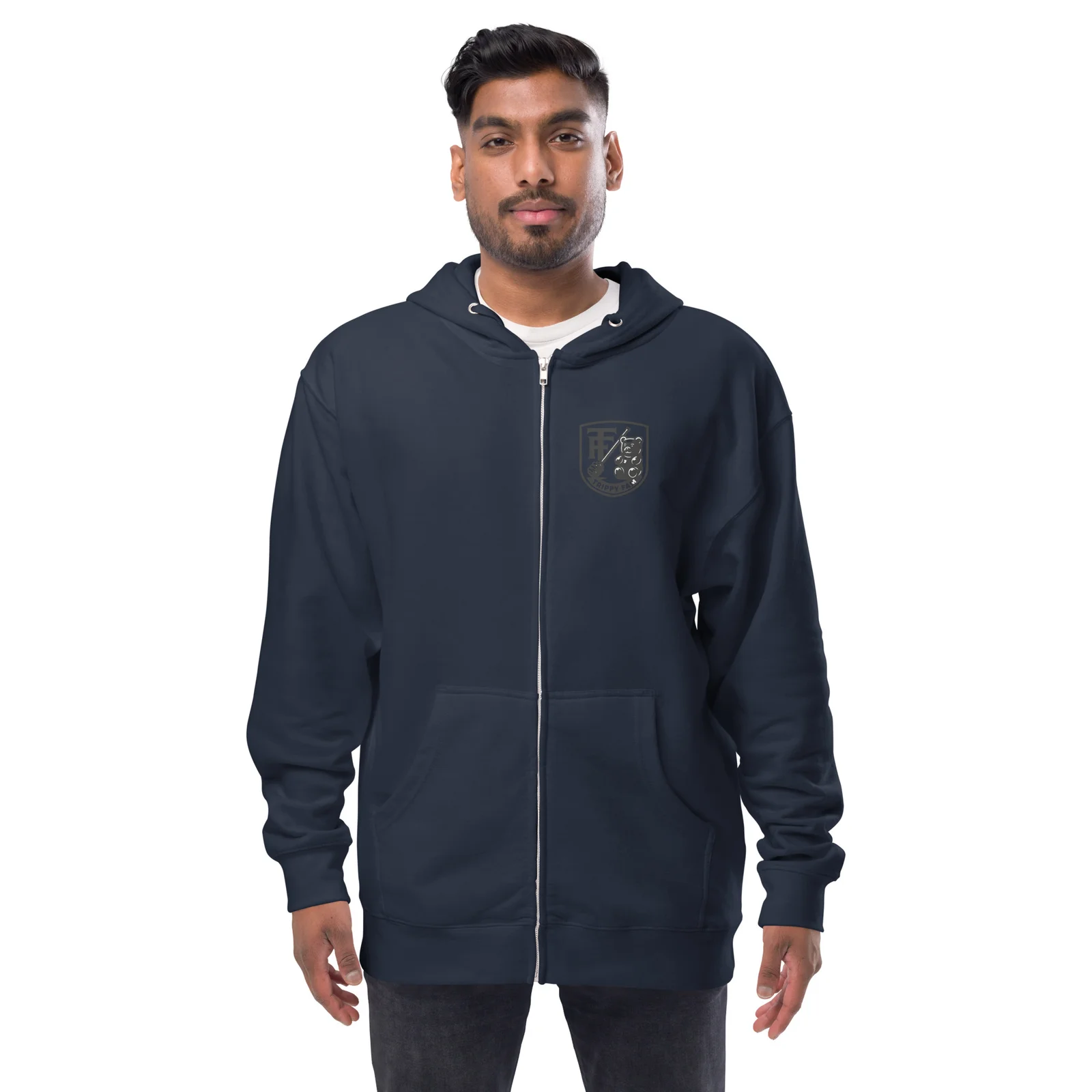 Trippy Fam Cosmic Planet fleece zip up hoodie - Image 22