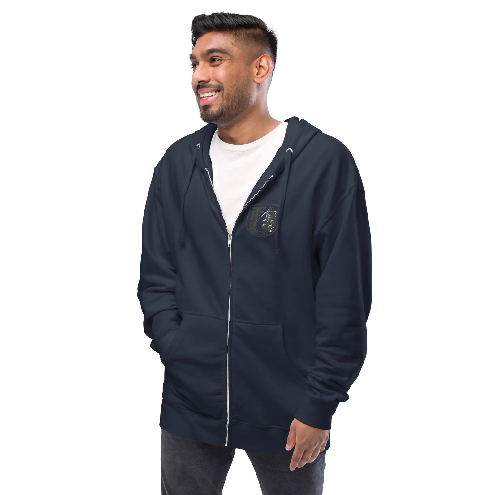Trippy Fam Cosmic Planet fleece zip up hoodie - Image 24