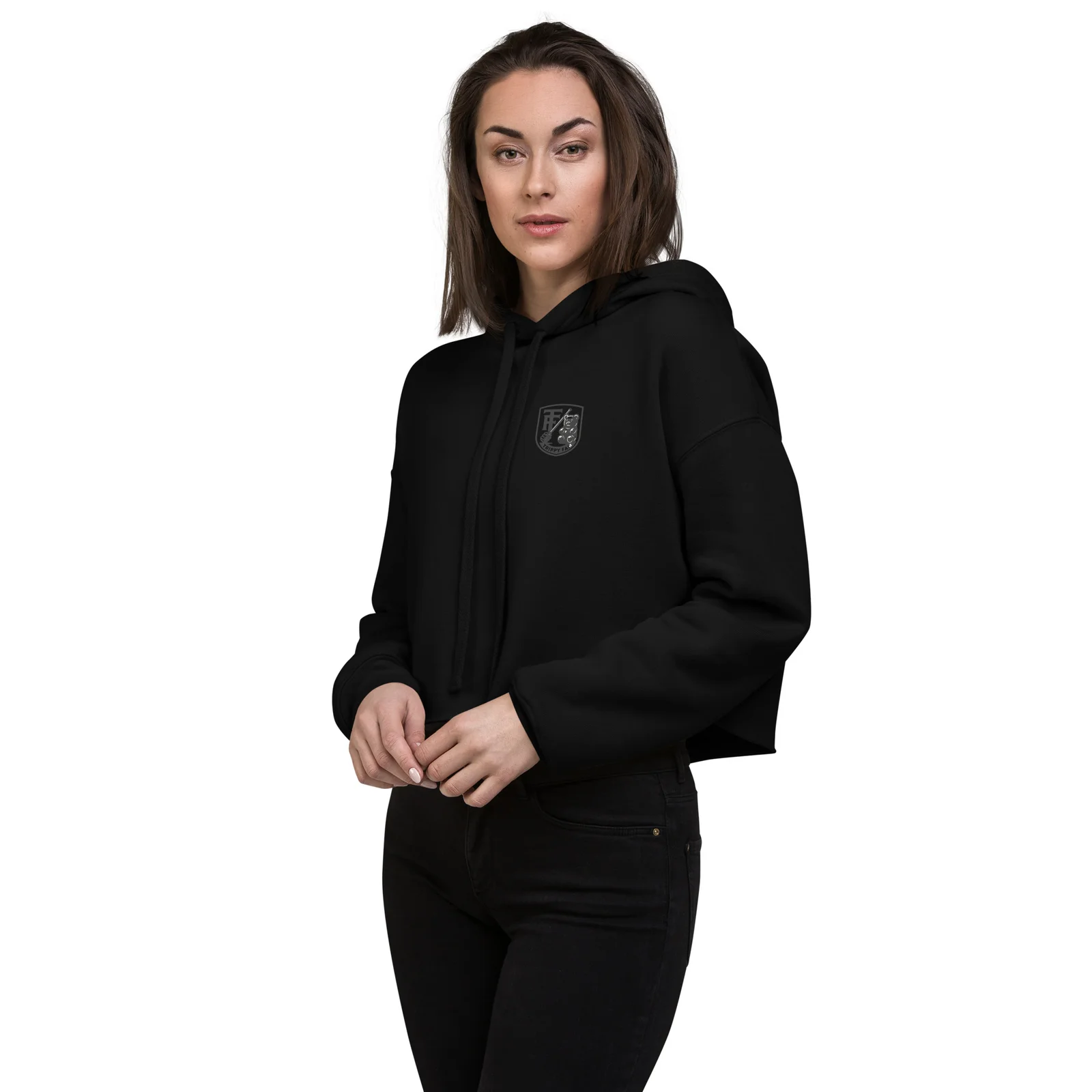 Trippy Fam Cosmic Planet Crop Hoodie - Image 11