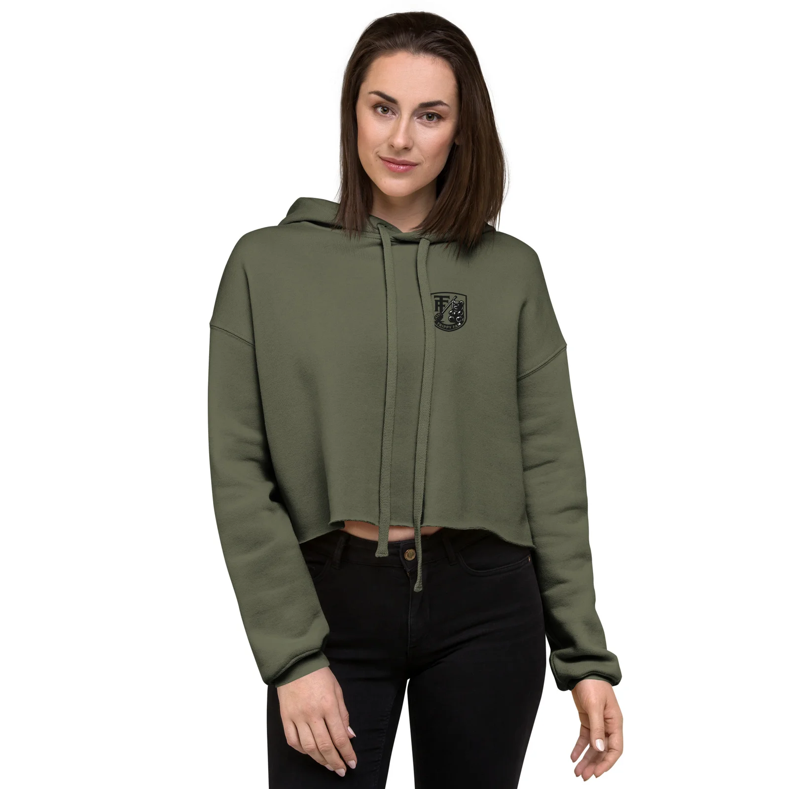 Trippy Fam Cosmic Planet Crop Hoodie - Image 6