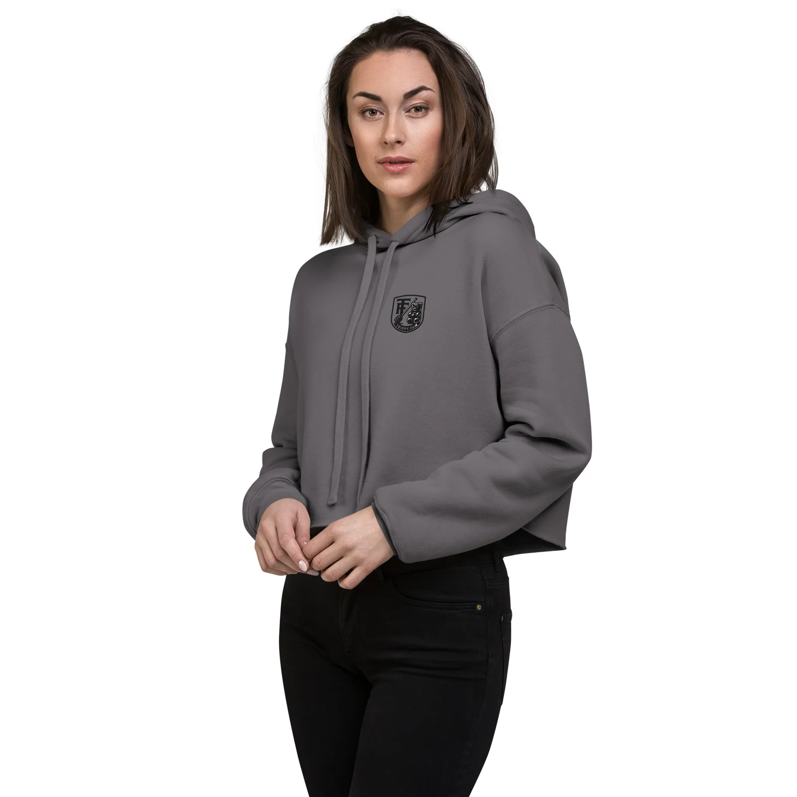 Trippy Fam Cosmic Planet Crop Hoodie - Image 3