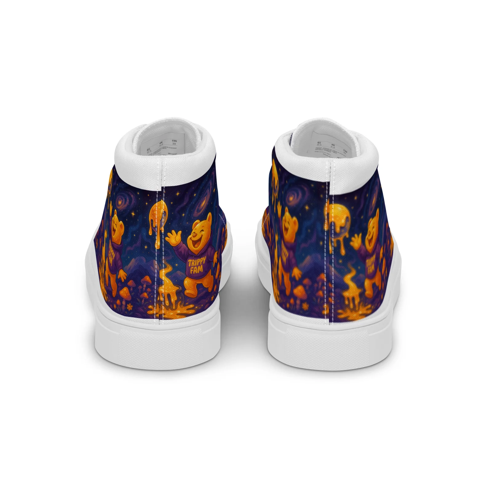 Women’s Cosmic Planet high top canvas shoes - Image 2