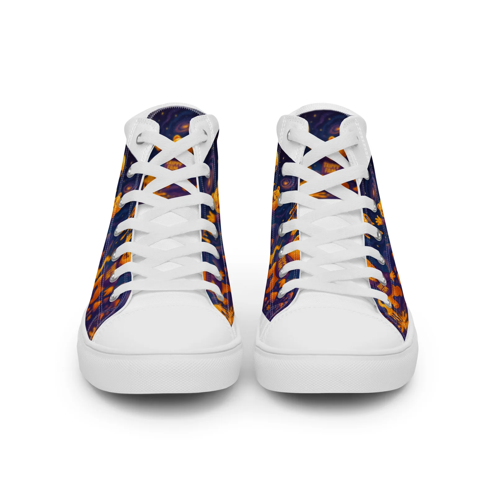 Women’s Cosmic Planet high top canvas shoes - Image 5