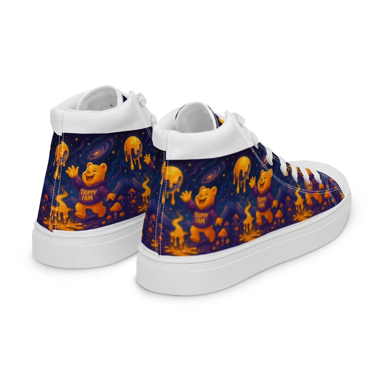 Women’s Cosmic Planet high top canvas shoes - Image 8