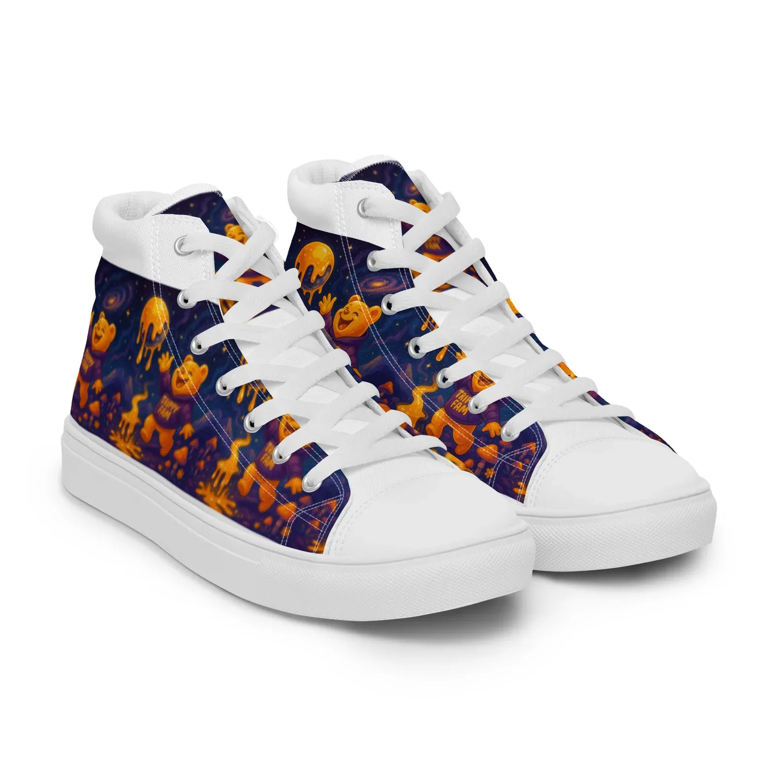 Women’s Cosmic Planet high top canvas shoes - Image 9