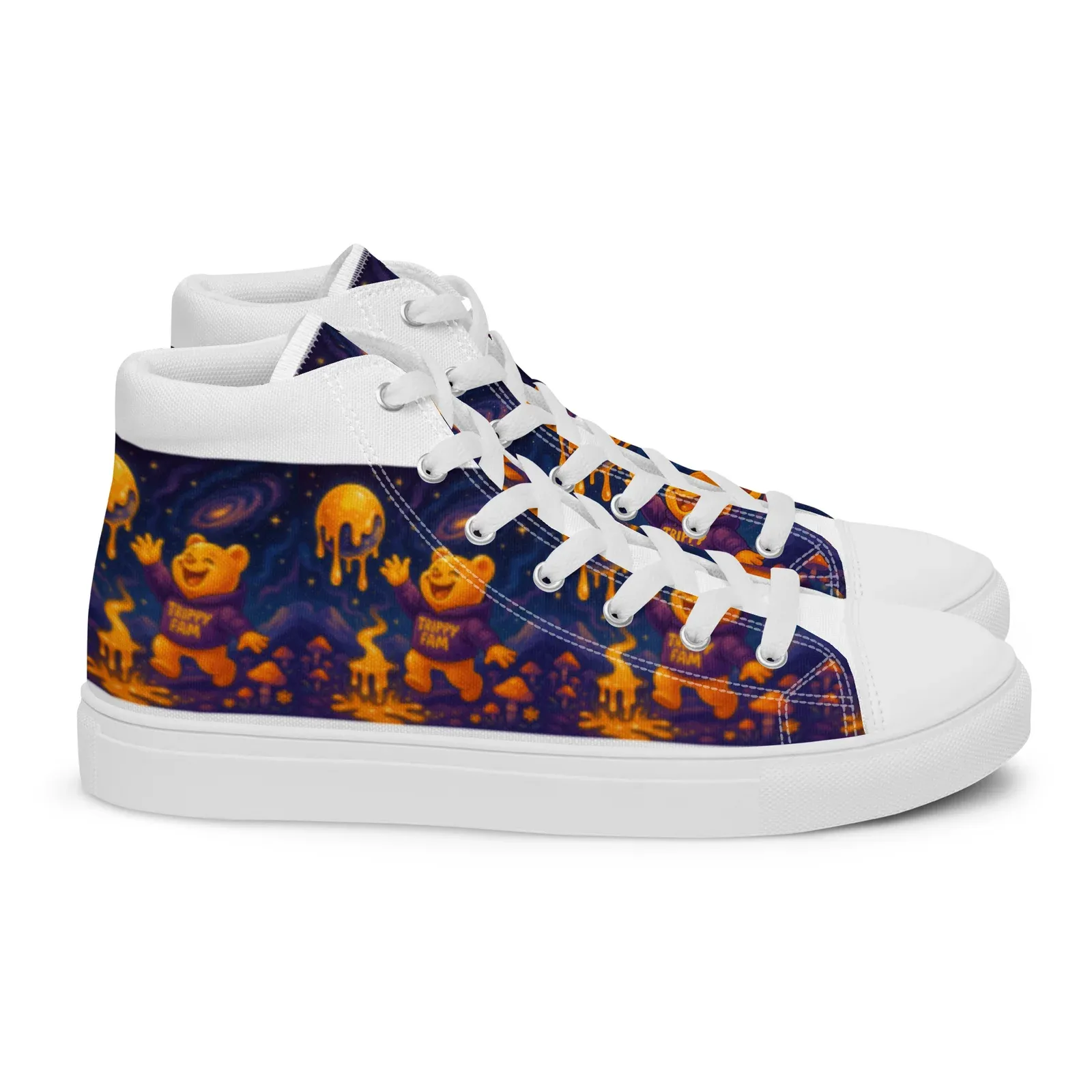 Women’s Cosmic Planet high top canvas shoes - Image 7